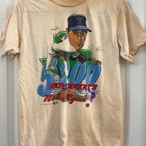 Vintage 80's Salem Sportwear Nolan Ryan 5000 strikeouts Men's T-shirt USA Made M